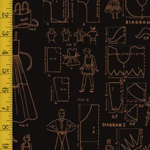 Riley Blake Designs Costume Maker's Act II - Costumes - Black - 25-8526