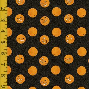 Riley Blake Designs Costume Maker's Act II - Jack-O-Lantern Balloons - Black - 25-8536