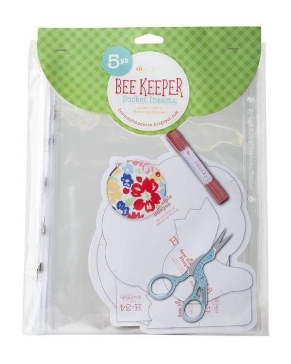 Riley Blake Designs Lori Holt Bee Keeper Binder Pocket Insert, 5pcs - 25-8551