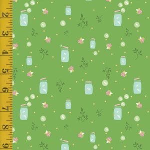 Riley Blake Designs Summer Skies and Fireflies: Fireflies - Green - 25-8556