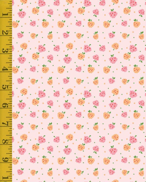 Riley Blake Designs Summer Skies and Fireflies: Raspberries - Pink - 25-8558