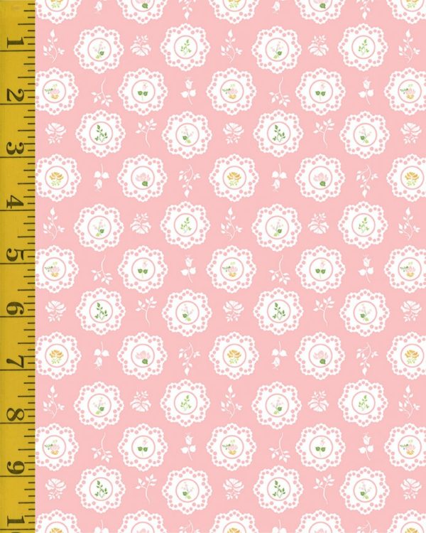 Riley Blake Designs Summer Skies and Fireflies: Doilies - Pink - 25-8562