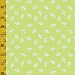 Riley Blake Designs Summer Skies and Fireflies: Floral - Lime - 25-8567