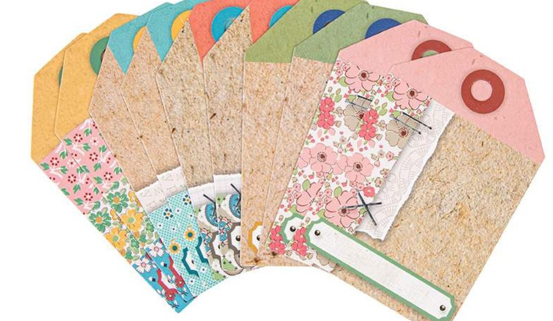 Riley Blake Designs Lori Holt Vintage Edition Bee Organized Tags - 25-8568