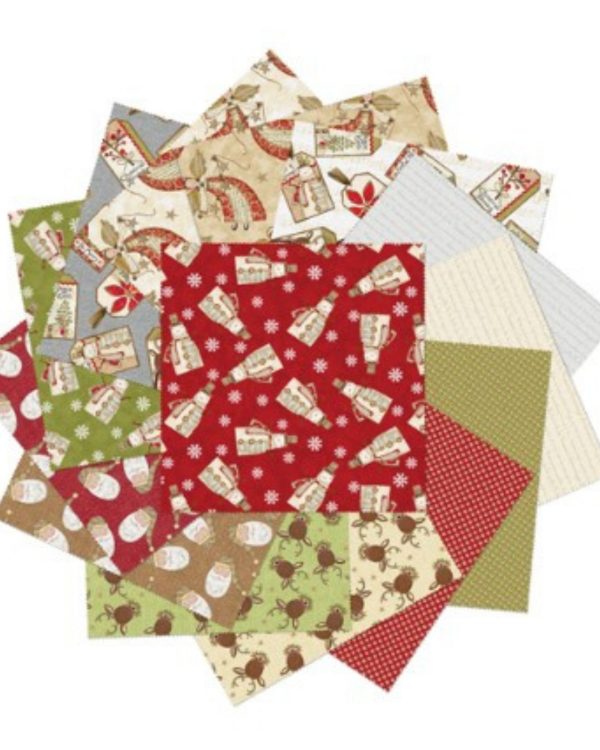 Benartex White Christmas: White Christmas 10x10 Pack - 26-4824