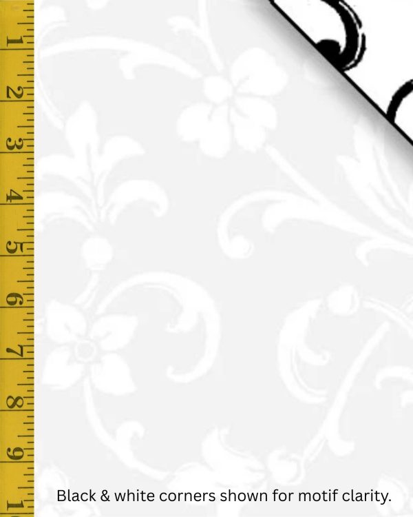 P&B Textiles Ramblings 12: Traditional Scroll - White #26-6947