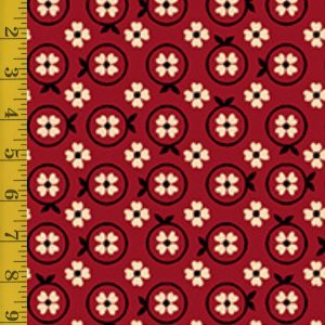 Quilting Treasures Oxford Archival: Set Flower - Brick #25-6585