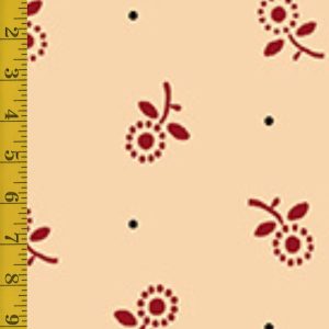 Quilting Treasures Oxford Archival: Ditsy - Cream/Brick #25-6587
