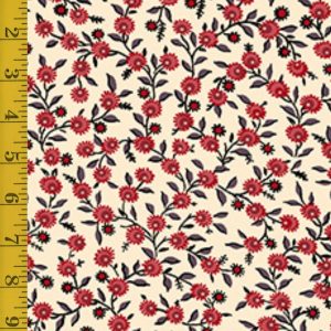 Quilting Treasures Oxford Archival: Flower Vine - Lt. Cream #25-6590