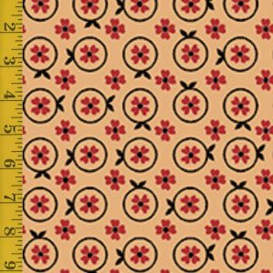 Quilting Treasures Oxford Archival: Set Flower -Tan #25-6592