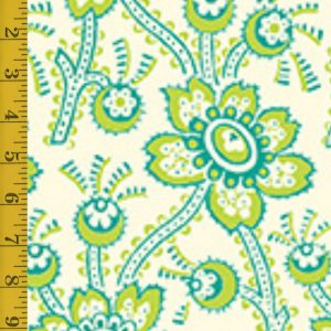 Quilting Treasures Oxford Revival: Packed Floral - Cream/Chartreuse #25-6597