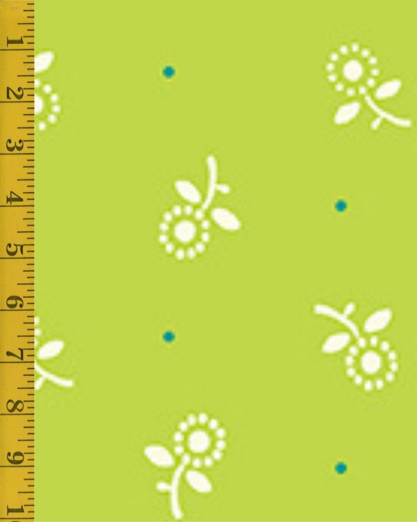 Quilting Treasures Oxford Revival: Ditsy - Chartreuse #25-6601