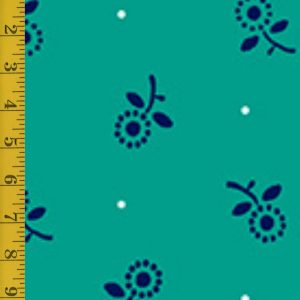 Quilting Treasures Oxford Revival: Ditsy - Jade/Navy #25-6603