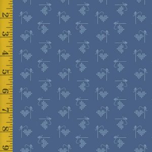 Riley Blake Designs Bee Basics: Heart - Blue #25-8590