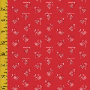 Riley Blake Designs Bee Basics: Heart - Red #25-8596