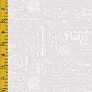 Riley Blake Designs Elegant Essentials: Text - White #25-8611