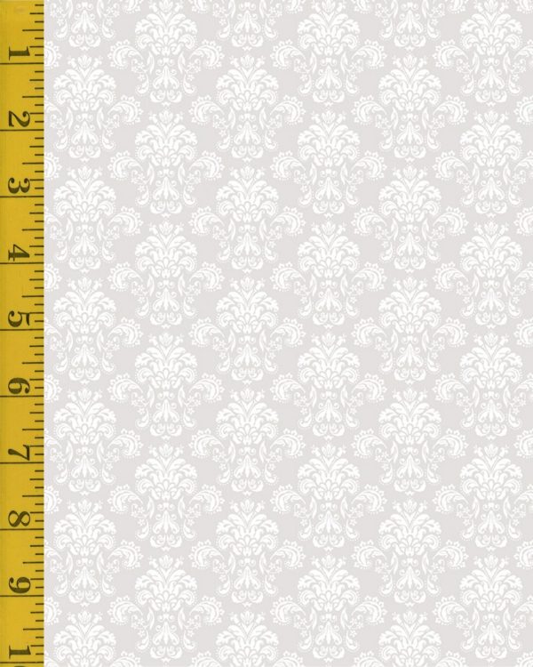 Riley Blake Designs Elegant Essentials: Damask - White #25-8613