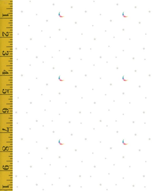 Riley Blake Designs Hush Hush 3: Starlight - White #25-8615
