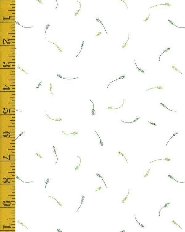 Riley Blake Designs Hush Hush 3: Tiny Twigs - White #25-8621