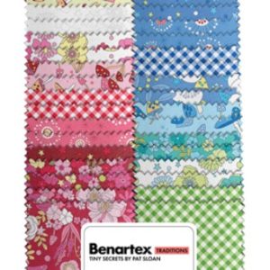 Benartex Tiny Secrets Garden Strip-pies - 26-4821