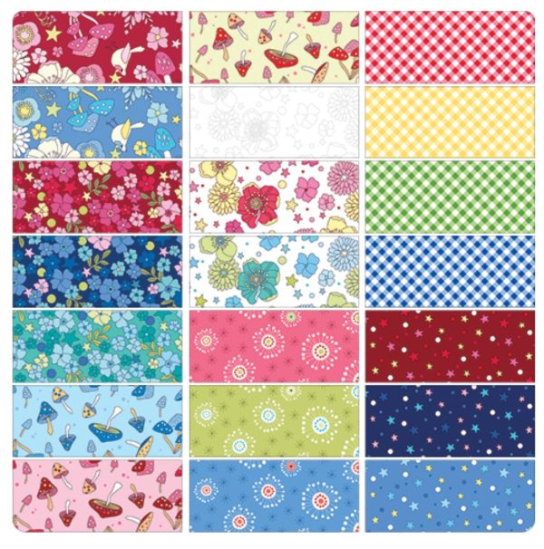 Benartex Tiny Secrets Garden Strip-pies - 26-4821 - Image 2