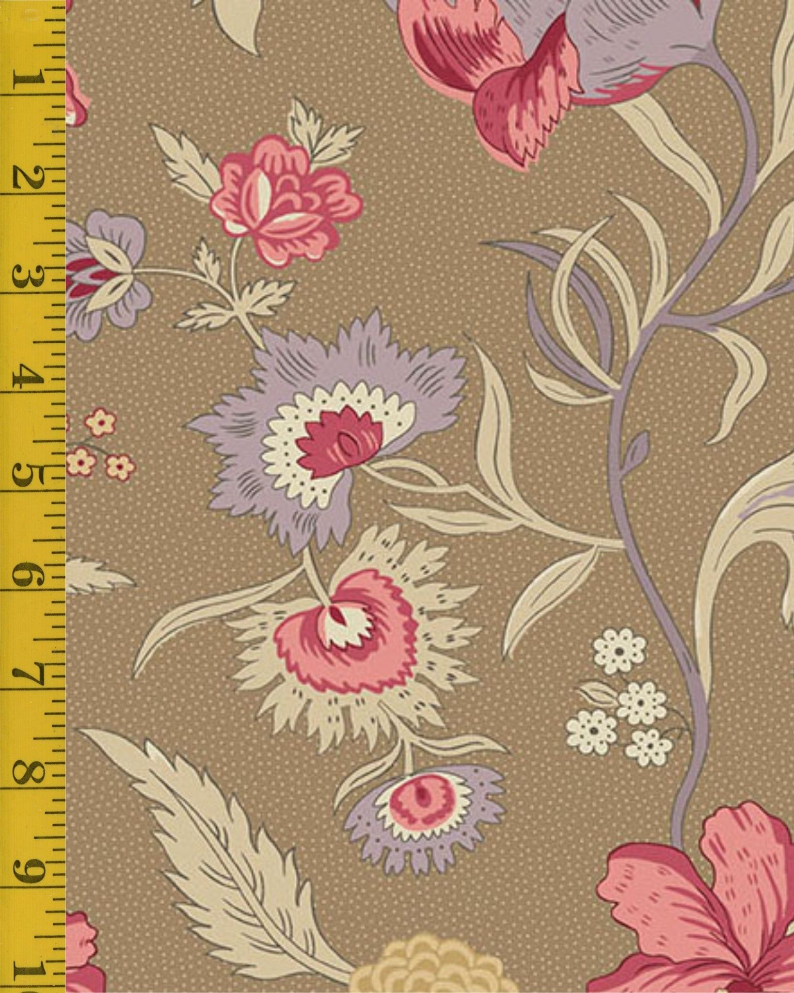 Andover Fabrics Wildflower Cottage: Wildflowers - Toffee #26-1405