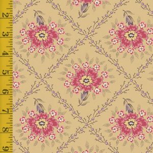 Andover Fabrics Wildflower Cottage: Trellis - Buttercup #26-1408