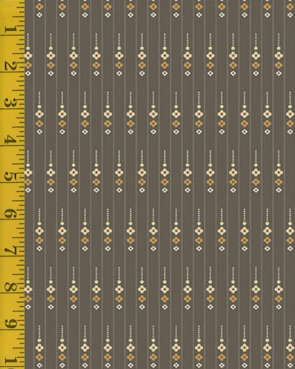 Andover Fabrics Wildflower Cottage: Petal Chain - Charcoal #26-1418