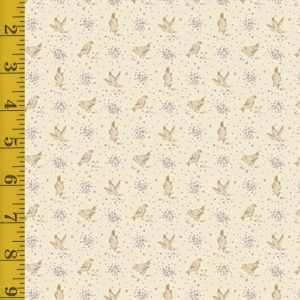 Andover Fabrics Wildflower Cottage: Meadowlarks - Parchment #26-1428