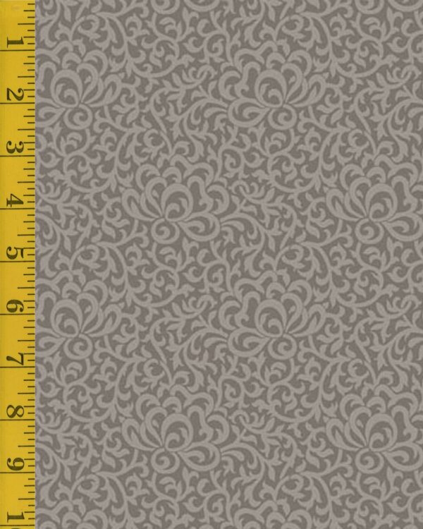 Andover Fabrics Wildflower Cottage: Garden Gate - Pewter #26-1430
