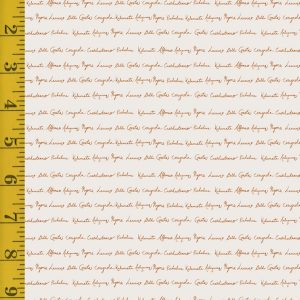Riley Blake Designs Olive Grove: Script - Ivory #26-8660