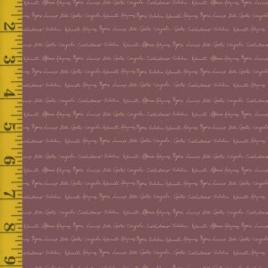 Riley Blake Designs Olive Grove: Script - Plum #26-8661