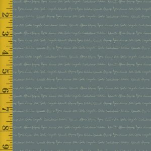 Riley Blake Designs Olive Grove: Script - Teal #26-8662