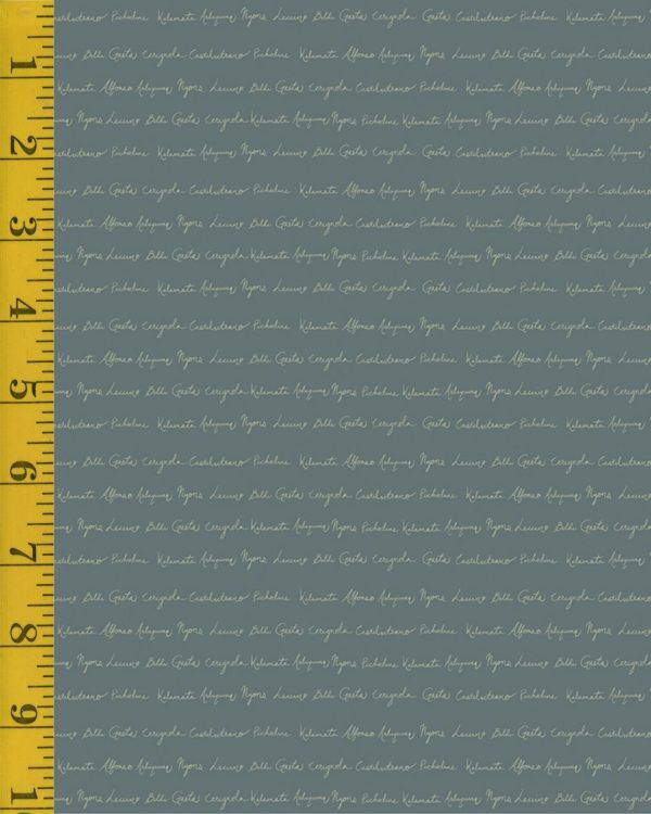 Riley Blake Designs Olive Grove: Script - Teal #26-8662