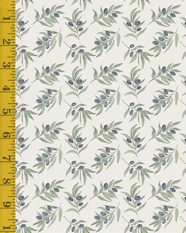 Riley Blake Designs Olive Grove: Olive Branches - Ivory #26-8664