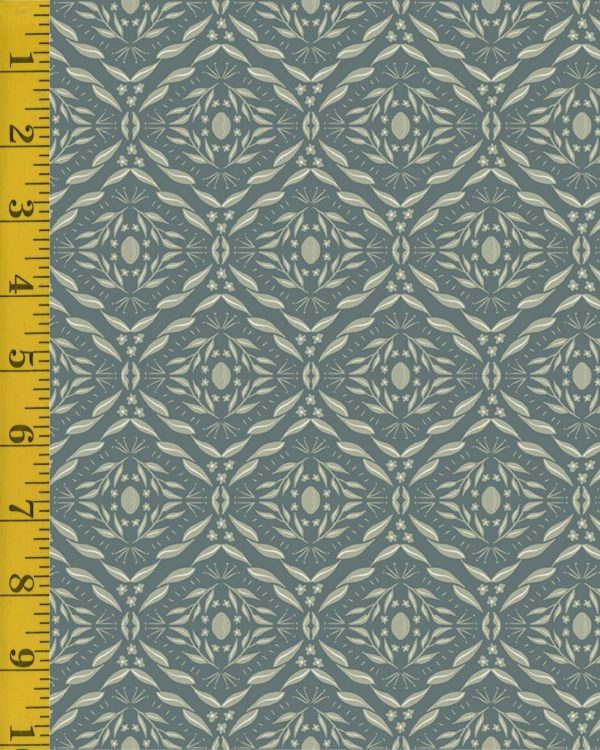 Riley Blake Designs Olive Grove: Damask - Teal #26-8666