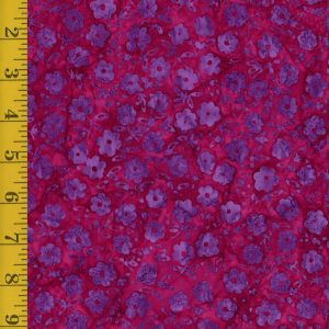 Riley Blake Designs Expressions Batiks Daisy Dots: Masquerade Floral- Purple #26-8668