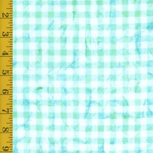Riley Blake Designs Expressions Batiks Daisy Dots: Gingham - Winter Mint #26-8671