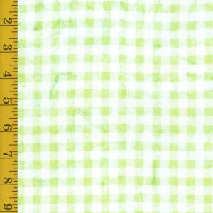 Riley Blake Designs Expressions Batiks Daisy Dots: Gingham - Chartreuse #26-8672