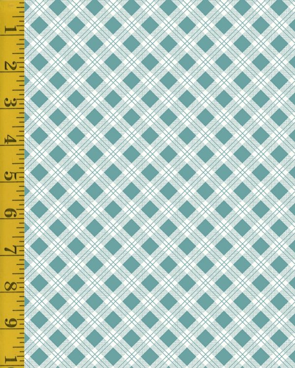 Riley Blake Designs Bee Plaids: Scarecrow - Teal #26-8675