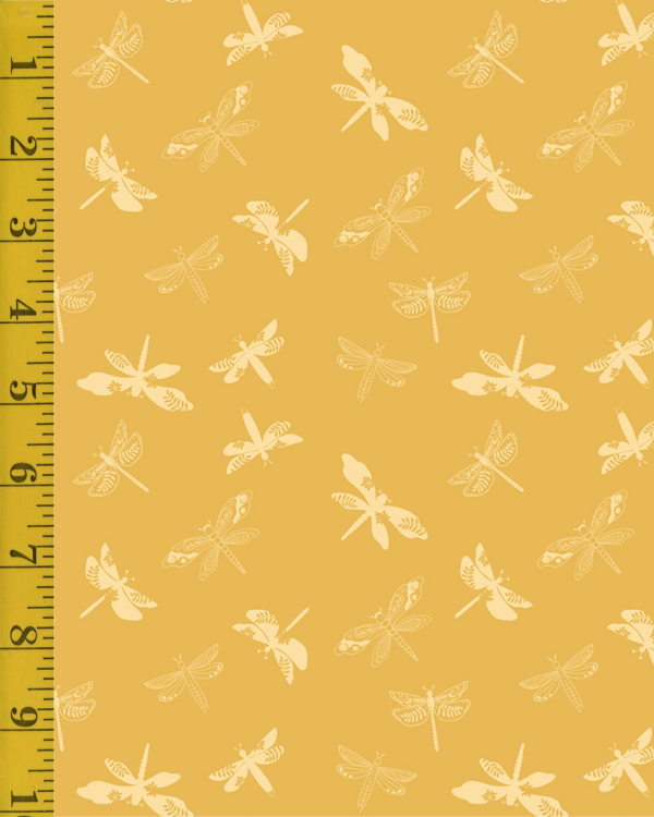 Riley Blake Designs Awakening: Libellulas - Gold #26-8707