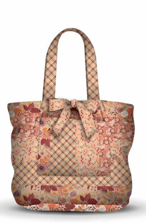 Riley Blake Designs: Evening on the Prairie: Cottage Core Tote Panel - Sienna #26-8748 - Image 2