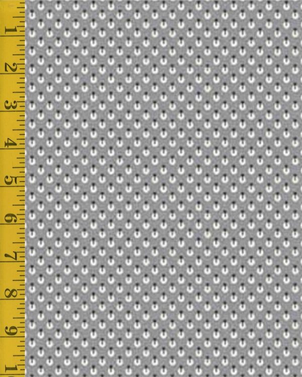 Andover Fabrics: Petit Point: Fancy Dot - Gray #26-1434