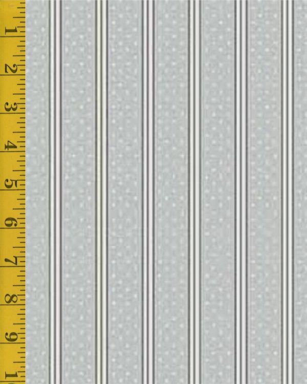 Andover Fabrics: Petit Point: Stripe - Gray #26-1437