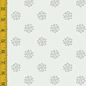 Andover Fabrics: Petit Point: Flower Circles - Teal #26-1438
