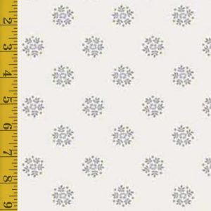 Andover Fabrics: Petit Point: Flower Circles - Gray #26-1440