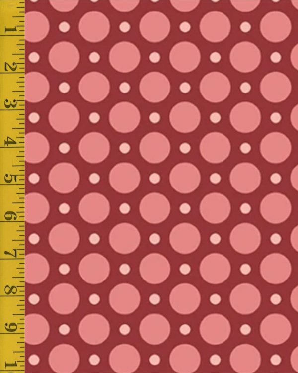 Andover Fabrics: Anna: Lady Bug - Raspberry #26-1447