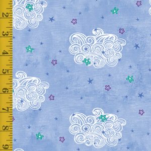 Benartex: Dreamers: Fantasy Clouds - Lt Royal #26-4831