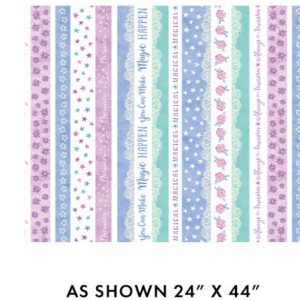 Benartex: Dreamers: Stripe - Turq/Multi #26-4833