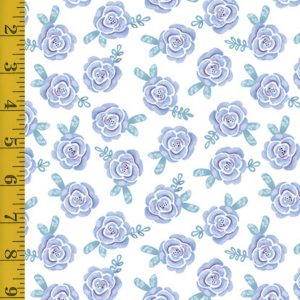 Benartex: Dreamers: Roses - Blue/White #26-4834